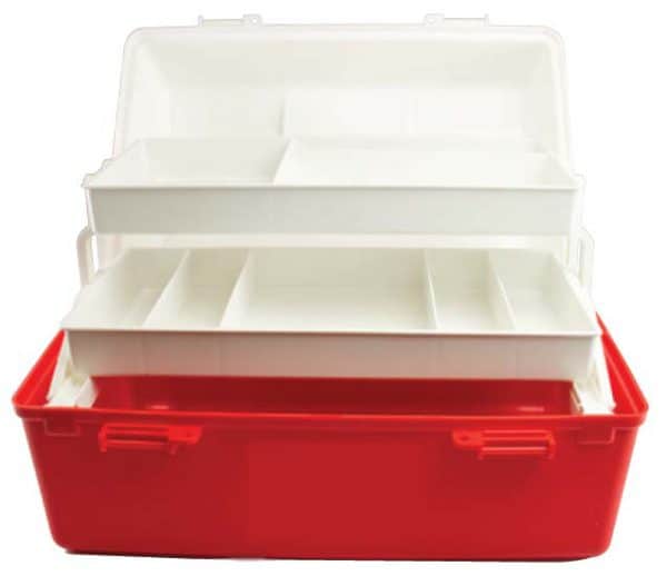 First Aid Case Red and White Portable