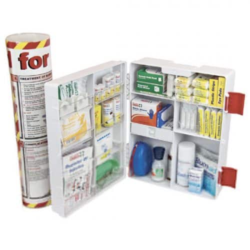 Burns Workplace First Aid Kit ABS Wall mount