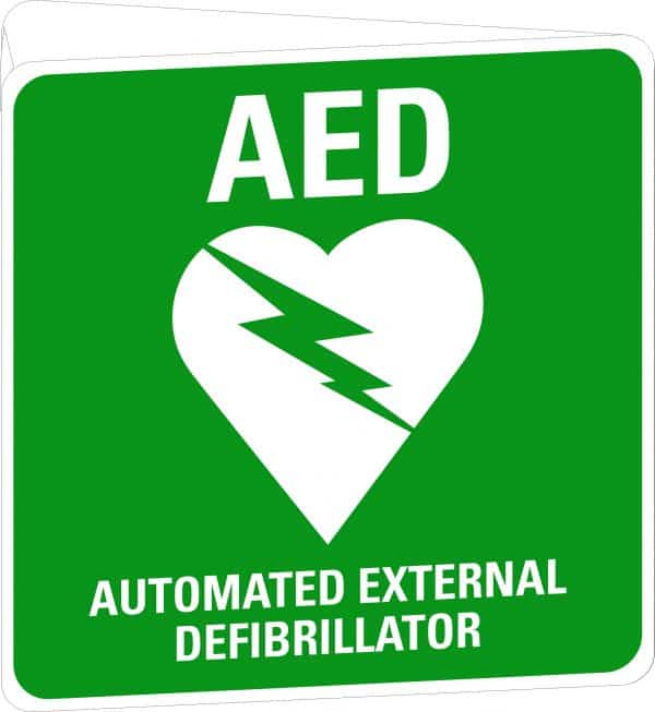 3D Wall Sign (AED)