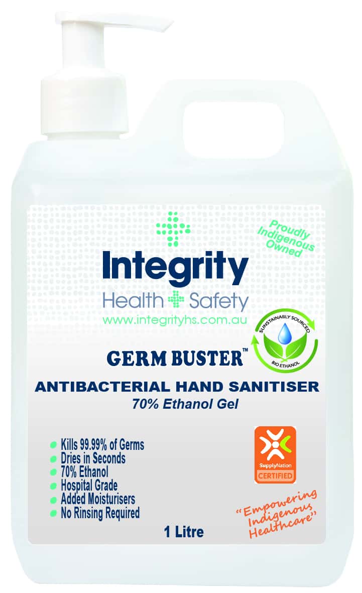 Germ Buster Antibacterial Hand Sanitiser 1 Litre Pump (Min order 4