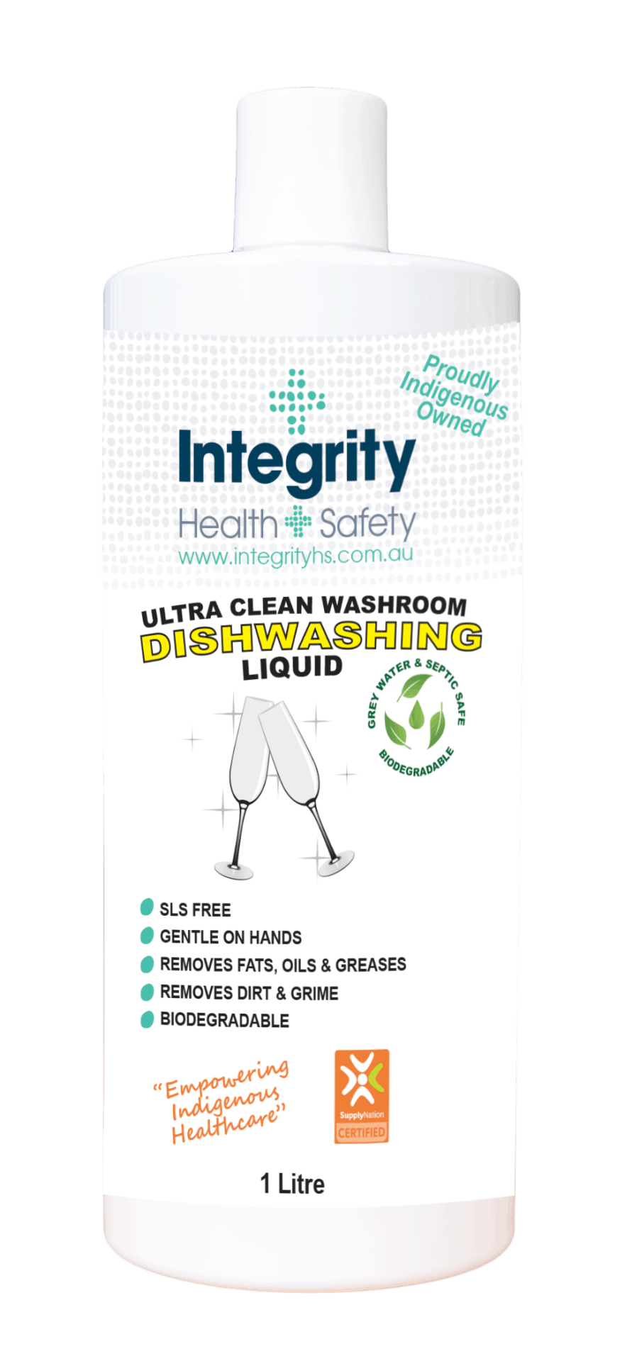 Dishwashing Liquid 1 Litre Bottle (4.00 each. Min order 6) Integrity