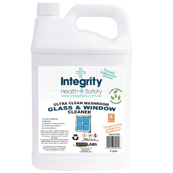 Glass Cleaner 5 Litre Bottle (Min order 2) Integrity Health & Safety
