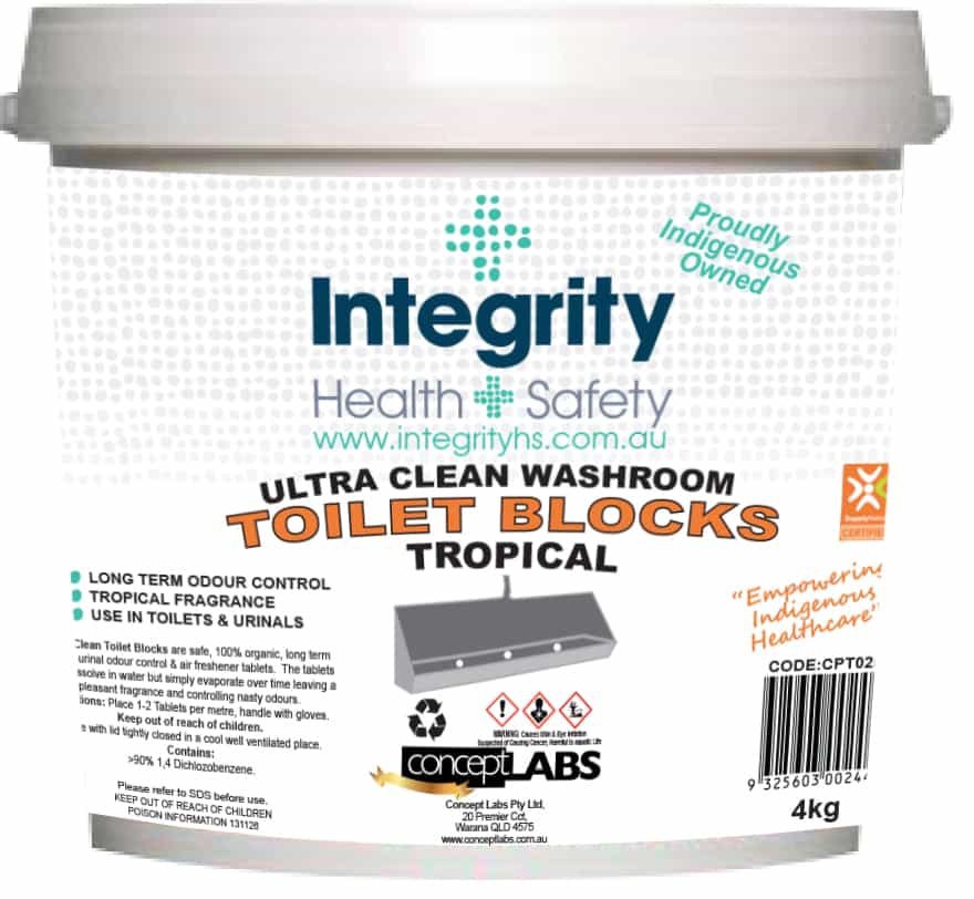 Toilet & Urinal Blocks 4kg Tub Integrity Health & Safety