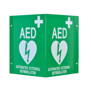 3D Wall Sign (AED) Metal