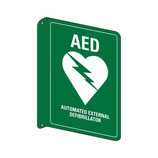 3D Wall Sign (AED) Metal