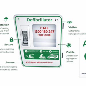 Outdoor Defibrillator Cabinet with Keypad